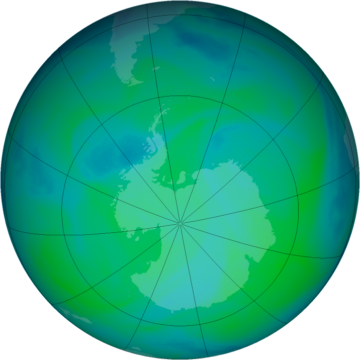 Ozone Map 2004-12-12